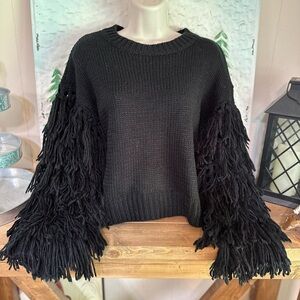 “Feather” Sleeved Sweater